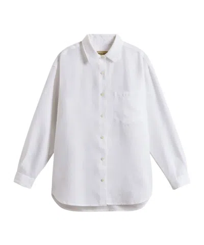 Woolrich Long Sleeve Shirt In White