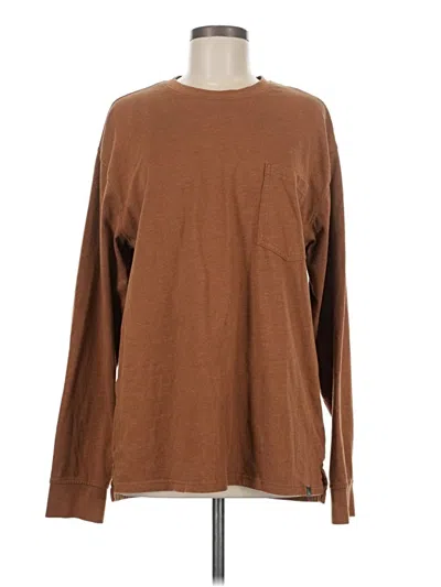 Pre-owned Woolrich Long Sleeve T-shirt In Brown
