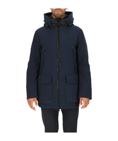 Woolrich Long-sleeved Cotton Clothes In Black