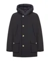 Woolrich Arctic Flap-pocket Coat In Black