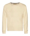 Woolrich Long-sleeved Crewneck Jumper In Neutral