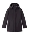 Woolrich Long-sleeved Down Jacket In Black