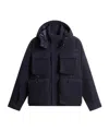 Woolrich Long-sleeved Down Jacket In Black