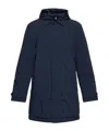 Woolrich Long-sleeved Down Jacket In Black