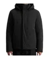 Woolrich Long-sleeved Down Jacket In Black