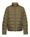 Woolrich Zipped Quilted Jacket In Brown