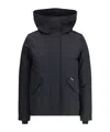 Woolrich Military Inspired Hooded Jacket In Black