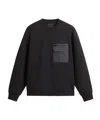 Woolrich Long-sleeved Sweatshirt In Black