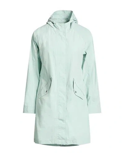 Woolrich Long Summer Parka Woman Overcoat & Trench Coat Light Green Size L Polyester