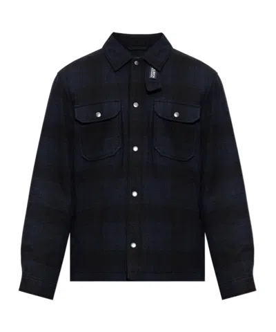 Woolrich Long-sleeve Casual Jacket In Blue
