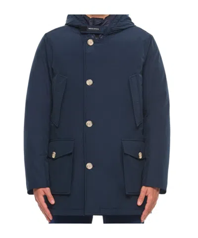 Woolrich Long-sleeve Parka In Blue