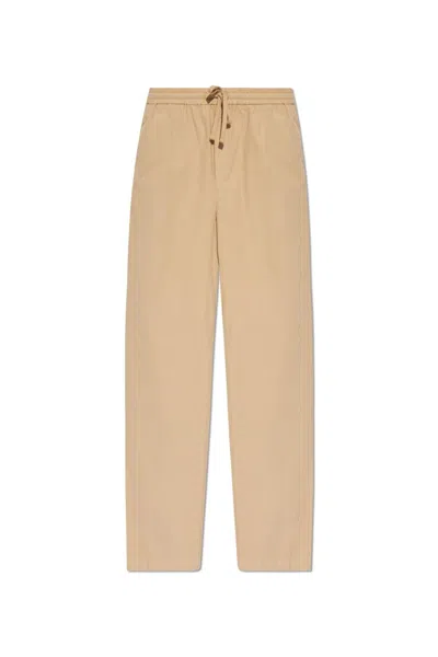 Woolrich Loose Fit Drawstring Trousers In Grey