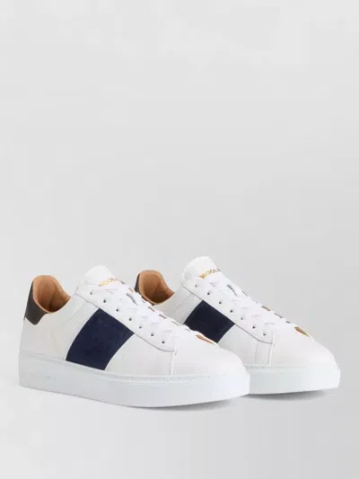 Woolrich Low Sneakers Round Toe Flat Sole In White