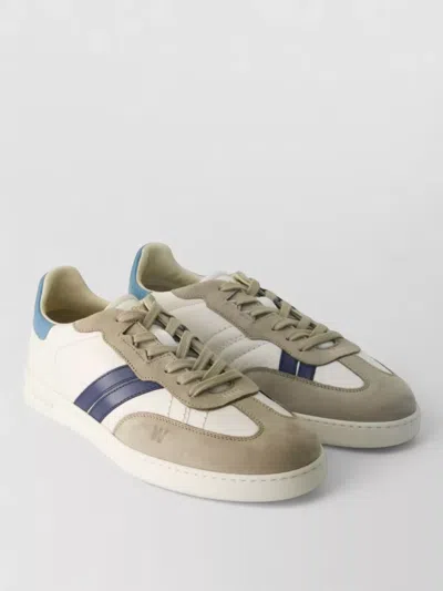 Woolrich Low Top Sneakers Round Toe Rubber Sole In Gray