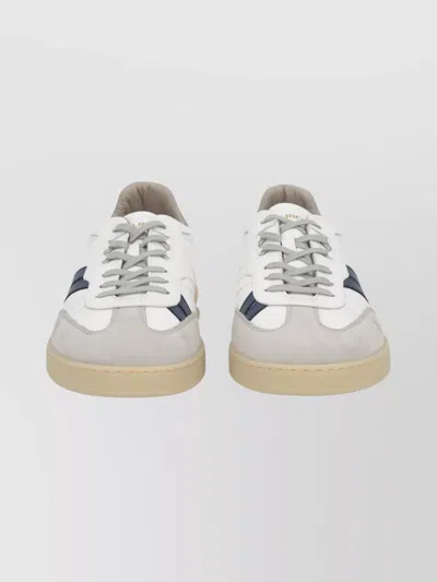 WOOLRICH LOW-TOP SNEAKERS WITH ROUND TOE AND STRIPES