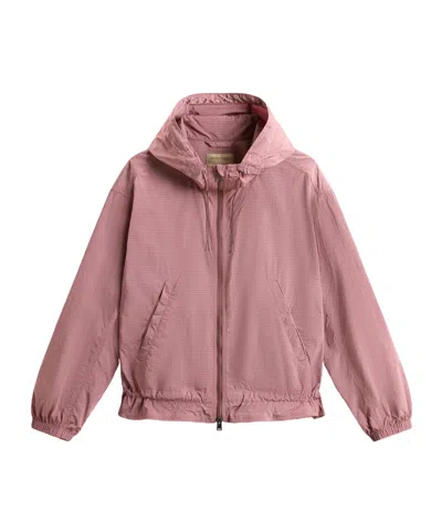 Woolrich Lucent Jacket In Withered Rose