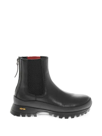Woolrich Lug-sole Ankle Boots In Black