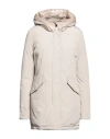 Woolrich Luxury Arctic Parka Woman Puffer Light Grey Size L Polyester In Pink