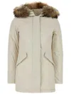 Woolrich Ivory Polyester Luxury Arctic Down Jacket In White