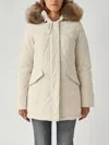 Woolrich Luxury Arctic Raccoon Parka Jacket In White