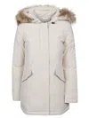 Woolrich Ivory Polyester Luxury Arctic Down Jacket In White
