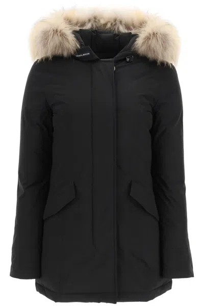Woolrich Luxury Arctic Racoon Parka In Black