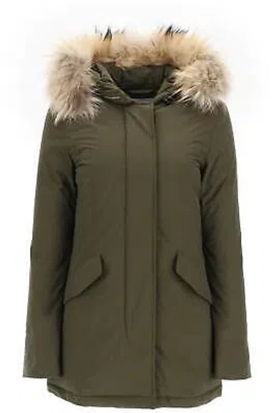 Pre-owned Woolrich Luxury Artic Parka With Removable Fur In Green