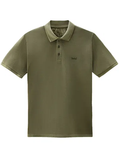 Woolrich Mackinack Cotton Polo Shirt In Green