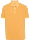 Woolrich Logo-embroidered Polo Shirt In Yellow