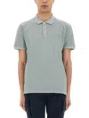 Woolrich "mackinack" Polo Shirt Short Sleeves In Green