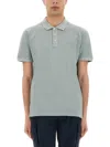Woolrich "mackinack" Polo Shirt Short Sleeves In Green