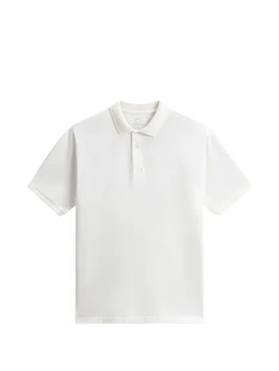 Woolrich Mackinack Short-sleeves Polo Shirt In White