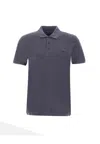 Woolrich Mackinak Cotton Piquet Polo Shirt In Blue