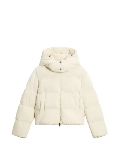Woolrich Madison Hooded Puffer Jacket In White