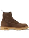 Woolrich Main Combat Boots In Brown
