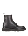 Woolrich Man Ankle Boots Black Size 9 Calfskin, Polyamide In Black