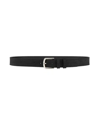 Woolrich Man Belt Black Size Xl Leather