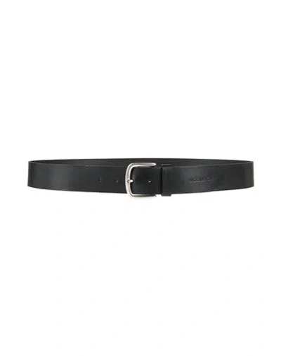 Woolrich Man Belt Black Size Xl Leather