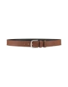 Woolrich Man Belt Tan Size Xl Leather In Brown
