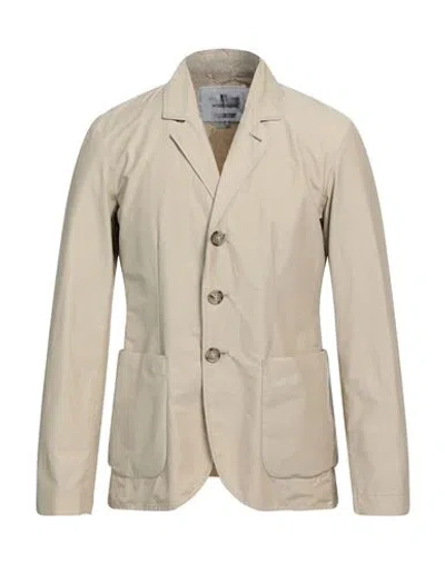 Woolrich Man Blazer Beige Size Xl Cotton, Polyamide In Multi