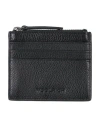 Woolrich Man Cardholder Black Size - Leather In Black