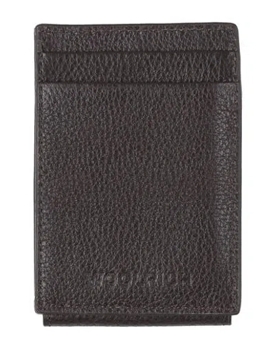 Woolrich Man Cardholder Dark Brown Size - Leather