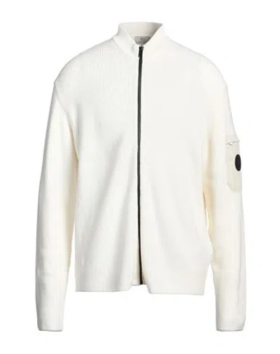 Woolrich Man Cardigan White Size Xxl Cotton, Polyamide