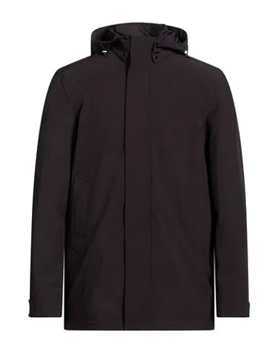 Woolrich Man Coat Black Size M Polyester, Elastane