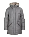 Woolrich Polar High Collar Parka In Gray