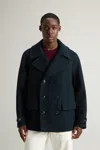 Woolrich Long Sleeve Coat In Blue