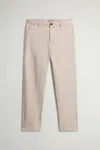 Woolrich Cotton Trousers In Grey
