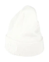Woolrich Man Hat Cream Size Xl Cotton, Wool In White