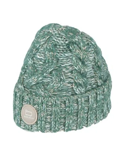 Woolrich Man Hat Green Size M Virgin Wool, Acrylic, Polyamide, Mohair Wool