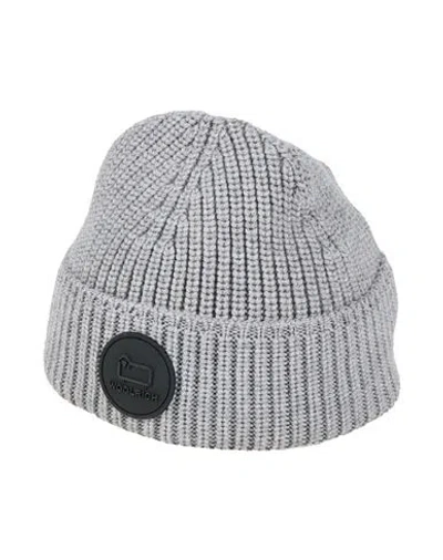 Woolrich Man Hat Grey Size Xl Virgin Wool In Gray